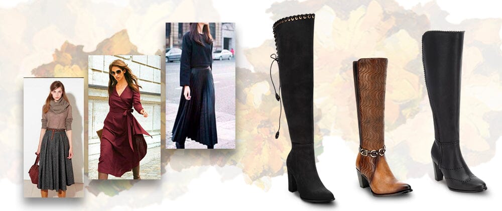 How to wear dresses with boots?  Cuadra Mxico