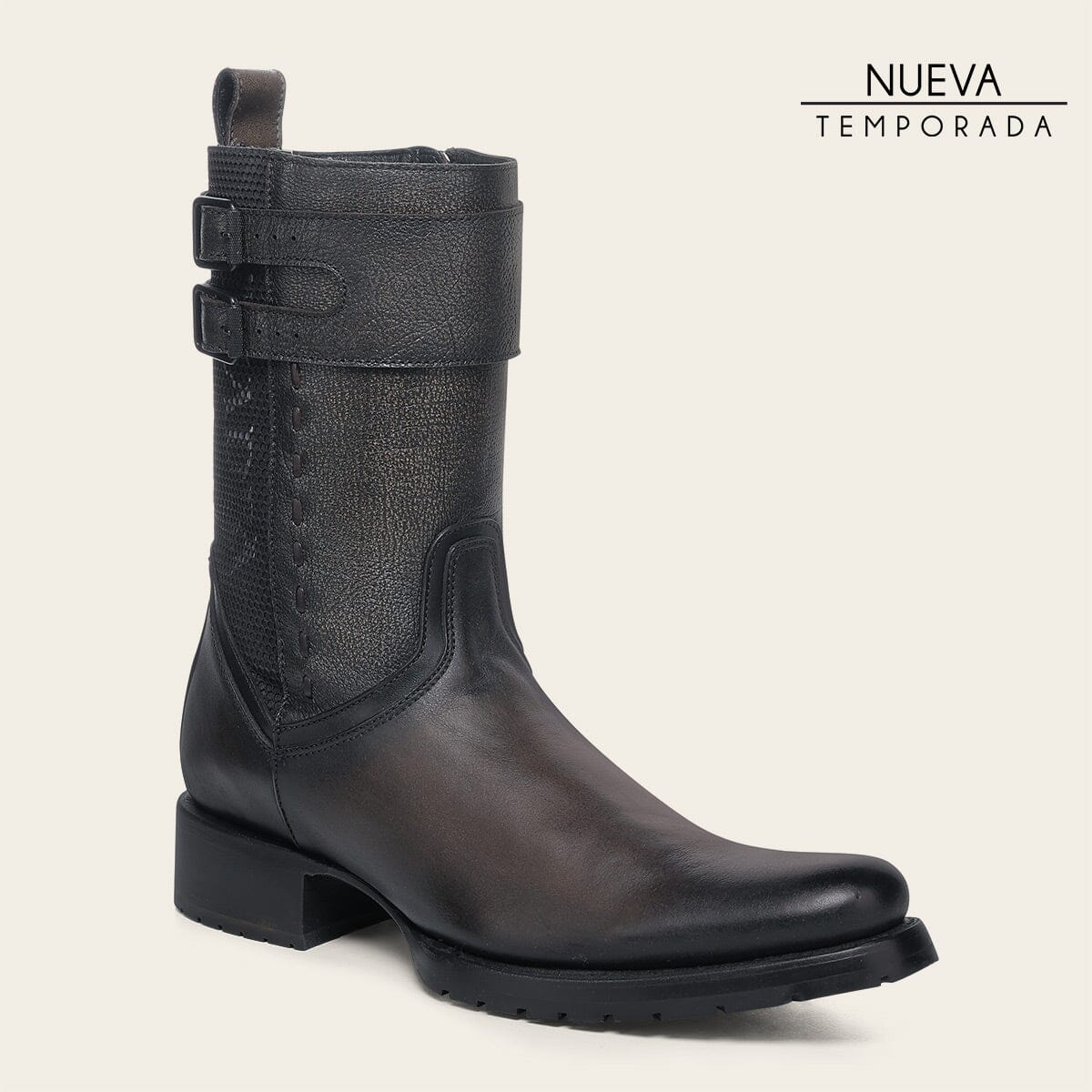 Bota urbana en piel genuina para caballero – Cuadra México