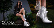 Outfits con botas y botines blancos: descubre nuevas combinaciones para esta temporada.