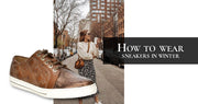 How to wear sneakers in winter