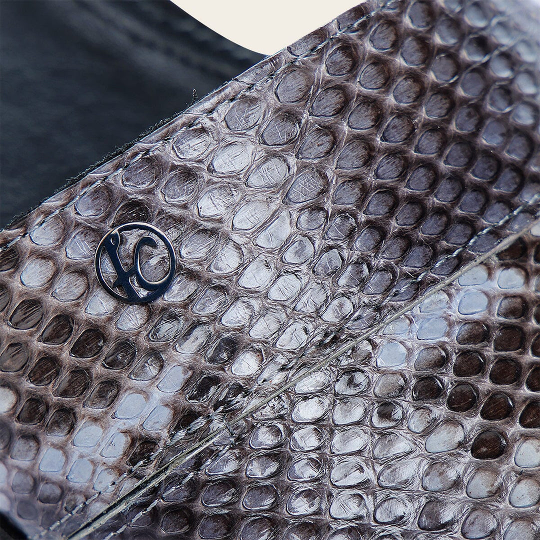 Sandalia en piel genuina de pitón para dama Sandalia 