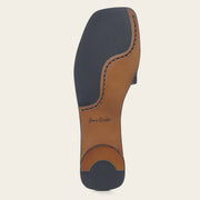 Sandalia en piel genuina de pitón para dama Sandalia 