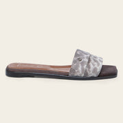 Sandalia en piel genuina de carunga para dama Sandalia 