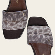 Sandalia en piel genuina de carunga para dama Sandalia 