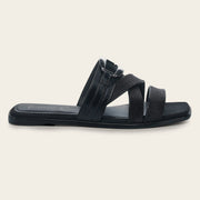 Sandalia en piel genuina de mantarraya para dama Sandalia 