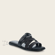 Sandalia en piel genuina de mantarraya para dama Sandalia 