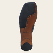 Sandalia en piel genuina de mantarraya para dama Sandalia 