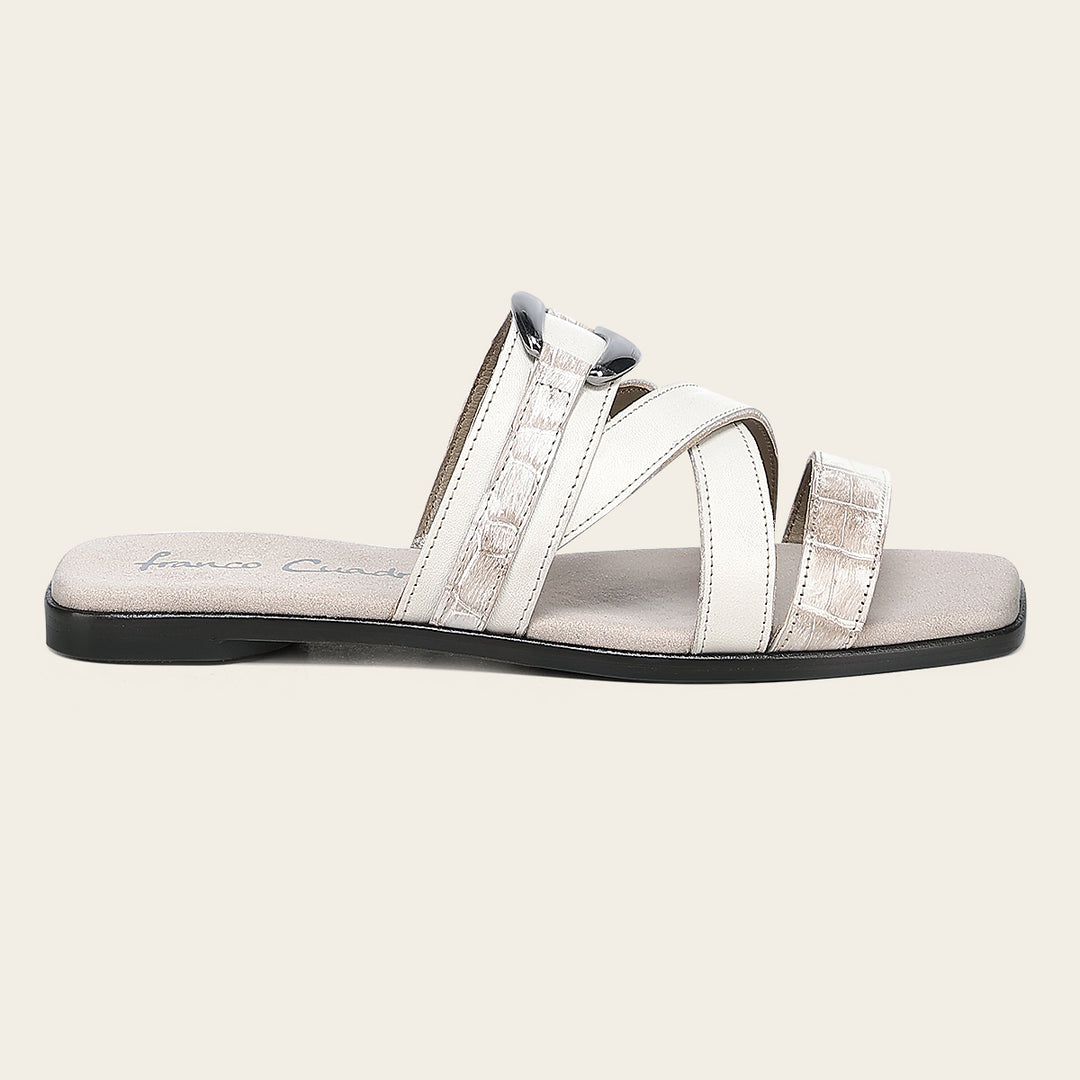 Sandalia en piel genuina de nilóticus para dama