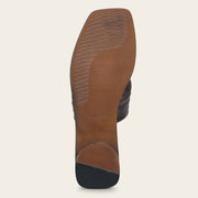 Sandalia en piel genuina de pitón para dama Sandalia 