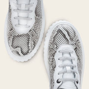 Tenis en piel genuina de pitón para dama Tenis 