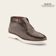 Botín casual en piel genuina de nilóticus para caballero Tenis 