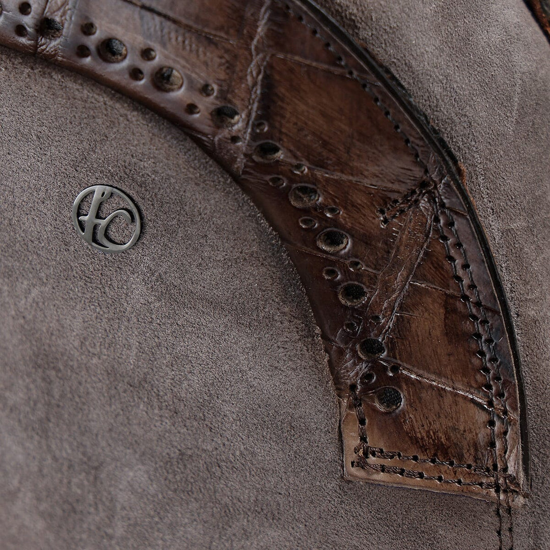 Botín casual en piel genuina de nilóticus para caballero Tenis 