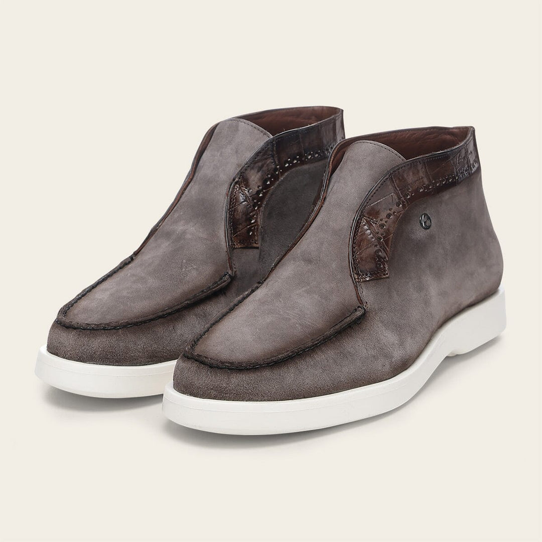 Botín casual en piel genuina de nilóticus para caballero Tenis 