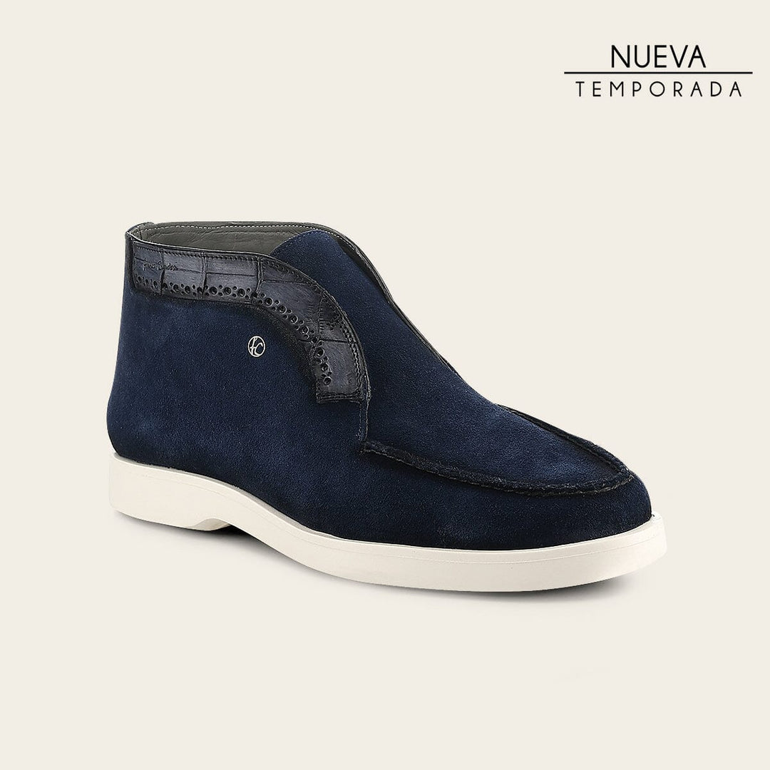 Botín casual en piel genuina de nilóticus para caballero Tenis 