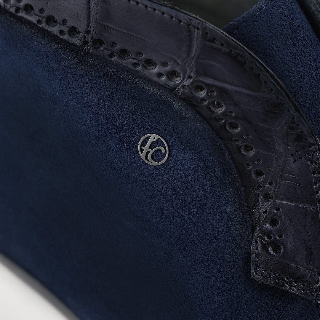 Botín casual en piel genuina de nilóticus para caballero Tenis 