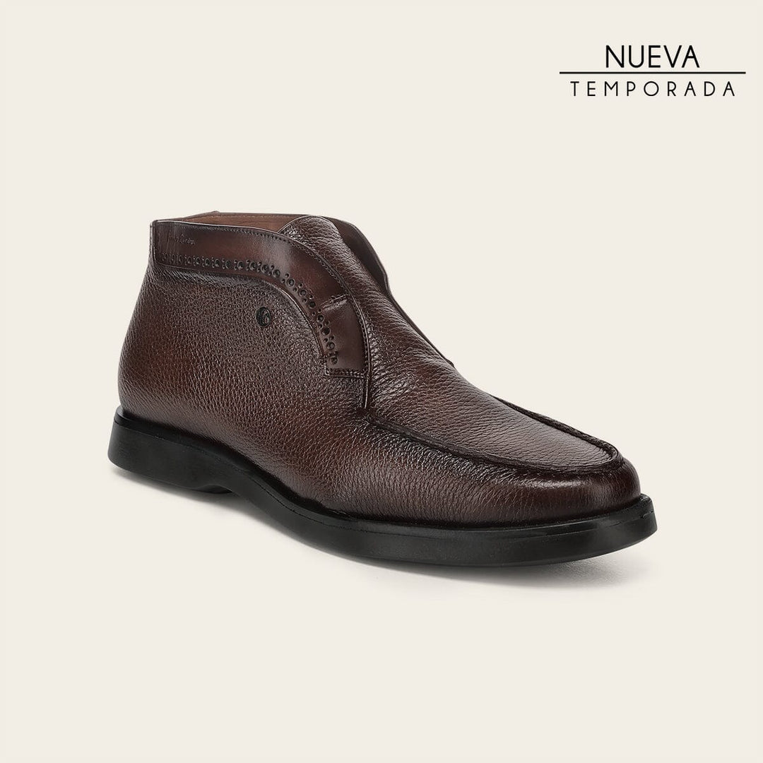 Botín casual en piel genuina de venado para caballero Botas y Botines 