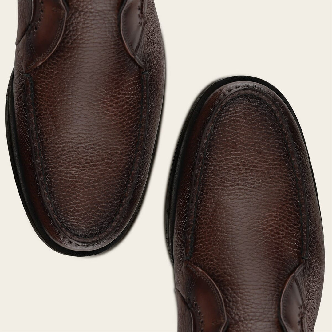 Botín casual en piel genuina de venado para caballero Botas y Botines 