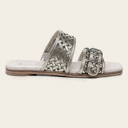 Sandalia en piel genuina para dama