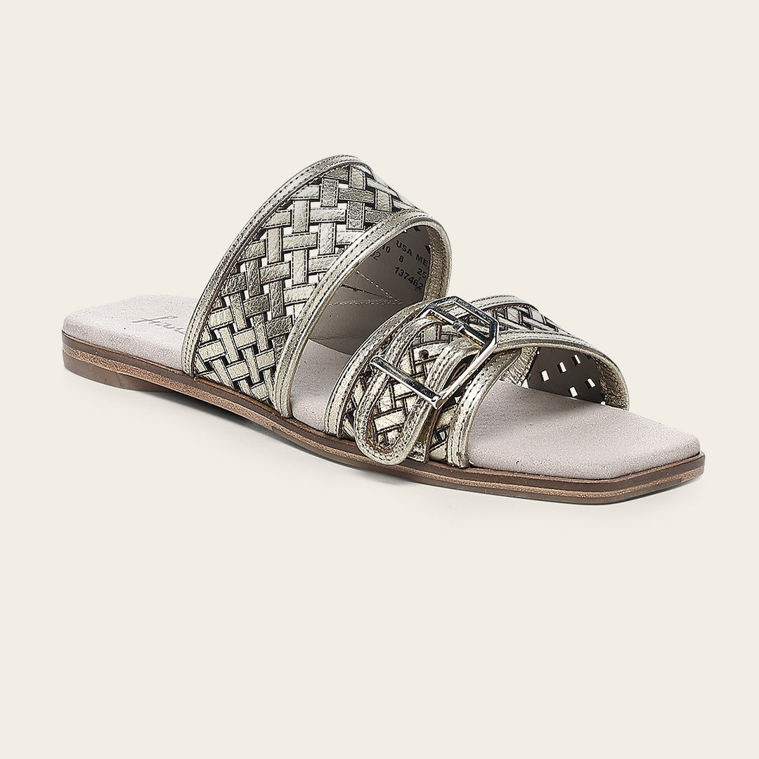 Sandalia en piel genuina para dama