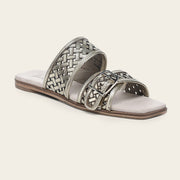 Sandalia en piel genuina para dama