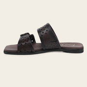 Sandalia en piel genuina de ternera para dama