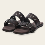 Sandalia en piel genuina de ternera para dama