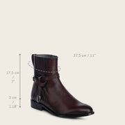 Botín de vestir en piel genuina para dama Botas y Botines 