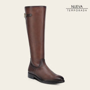 Bota casual en piel genuina de venado para dama Botas y Botines 
