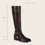 Bota casual en piel genuina para dama Botas y Botines 