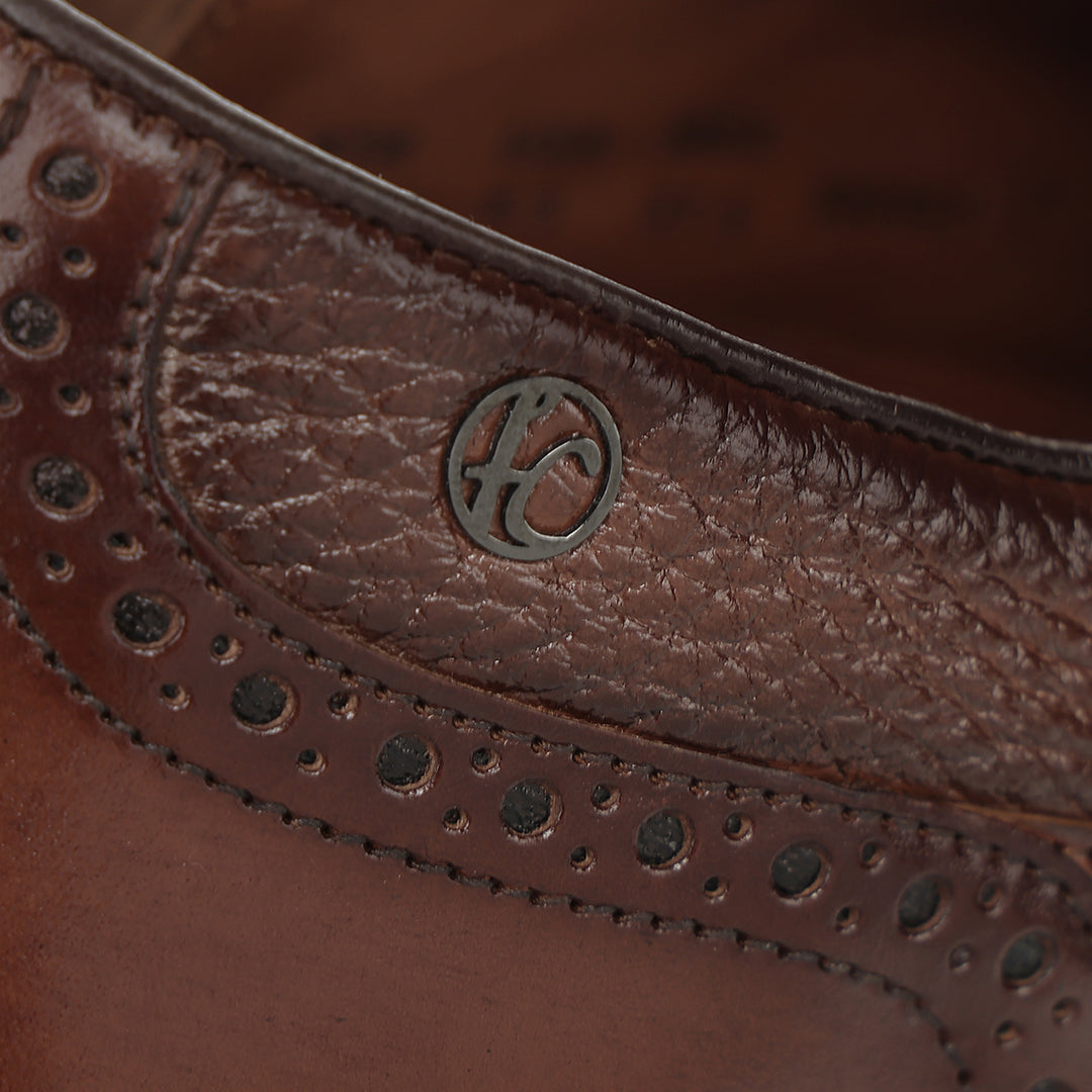 Zapato de vestir monkstrap en piel genuina de venado para caballero