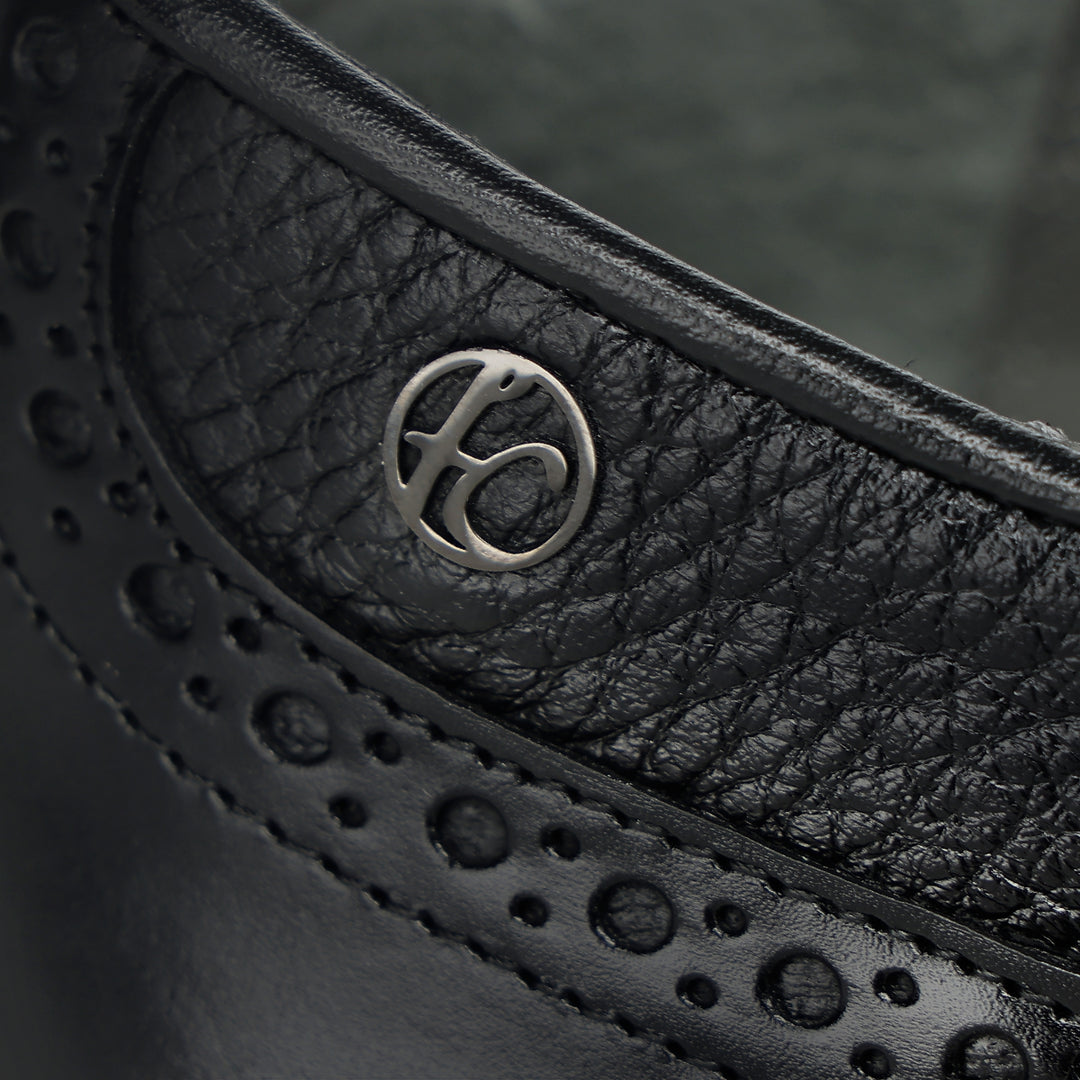 Zapato de vestir monkstrap en piel genuina de venado para caballero