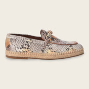 Mocasín en Piel Genuina de Pitón Zapatos 