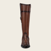 Bota de vestir en piel genuina de pitón para dama Botas y Botines 