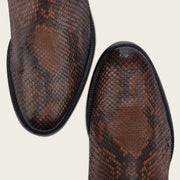 Bota de vestir en piel genuina de pitón para dama Botas y Botines 