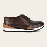 Tenis con piel genuina de caimán para caballero Tenis 