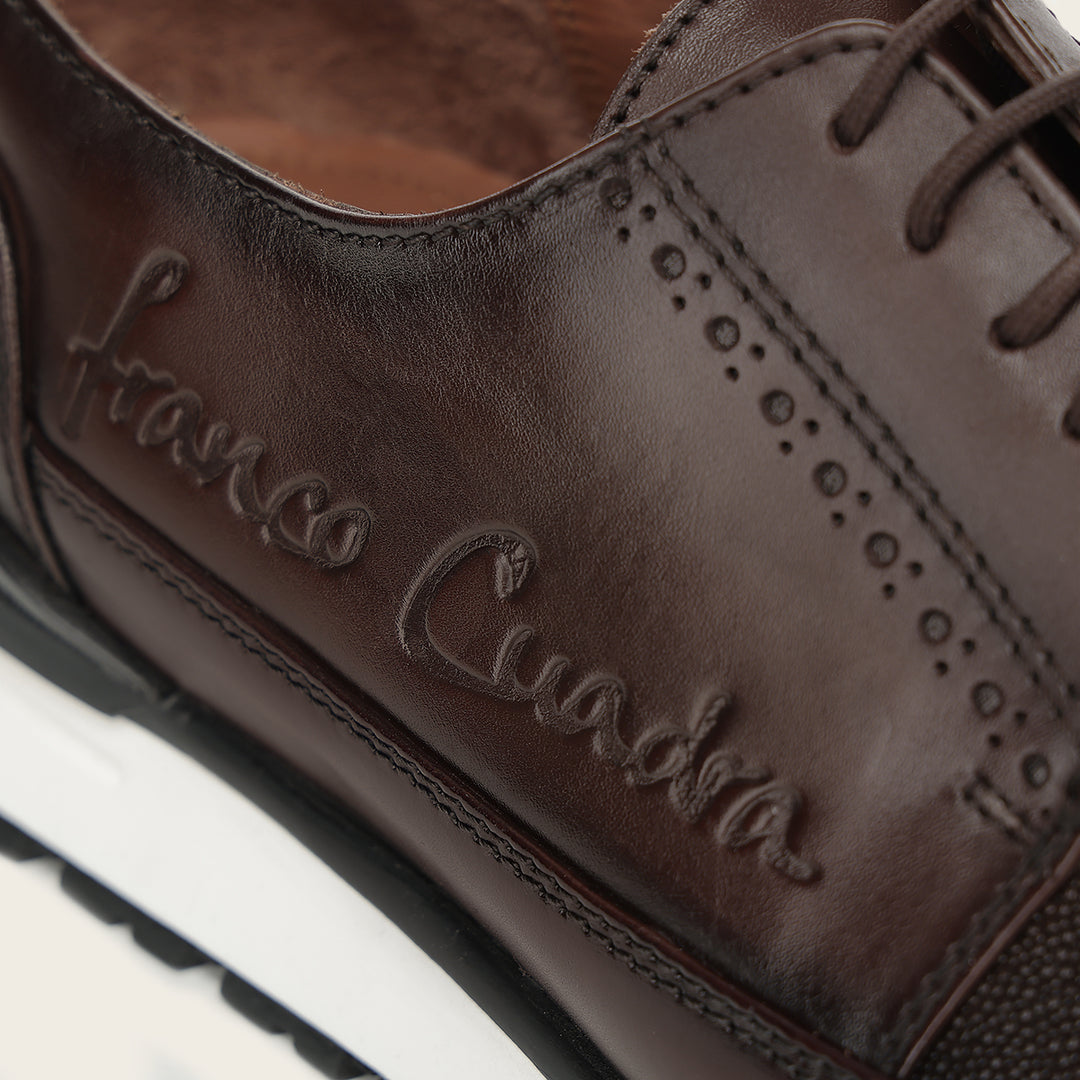 Tenis con piel genuina de mantarraya para caballero