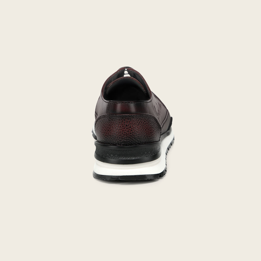Tenis con piel genuina de mantarraya para caballero