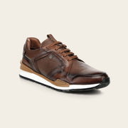 Tenis en piel genuina de venado para caballero