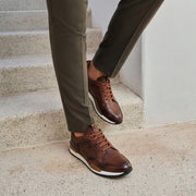 Tenis en piel genuina de venado para caballero