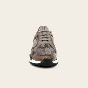 Tenis en piel genuina de pitón para caballero