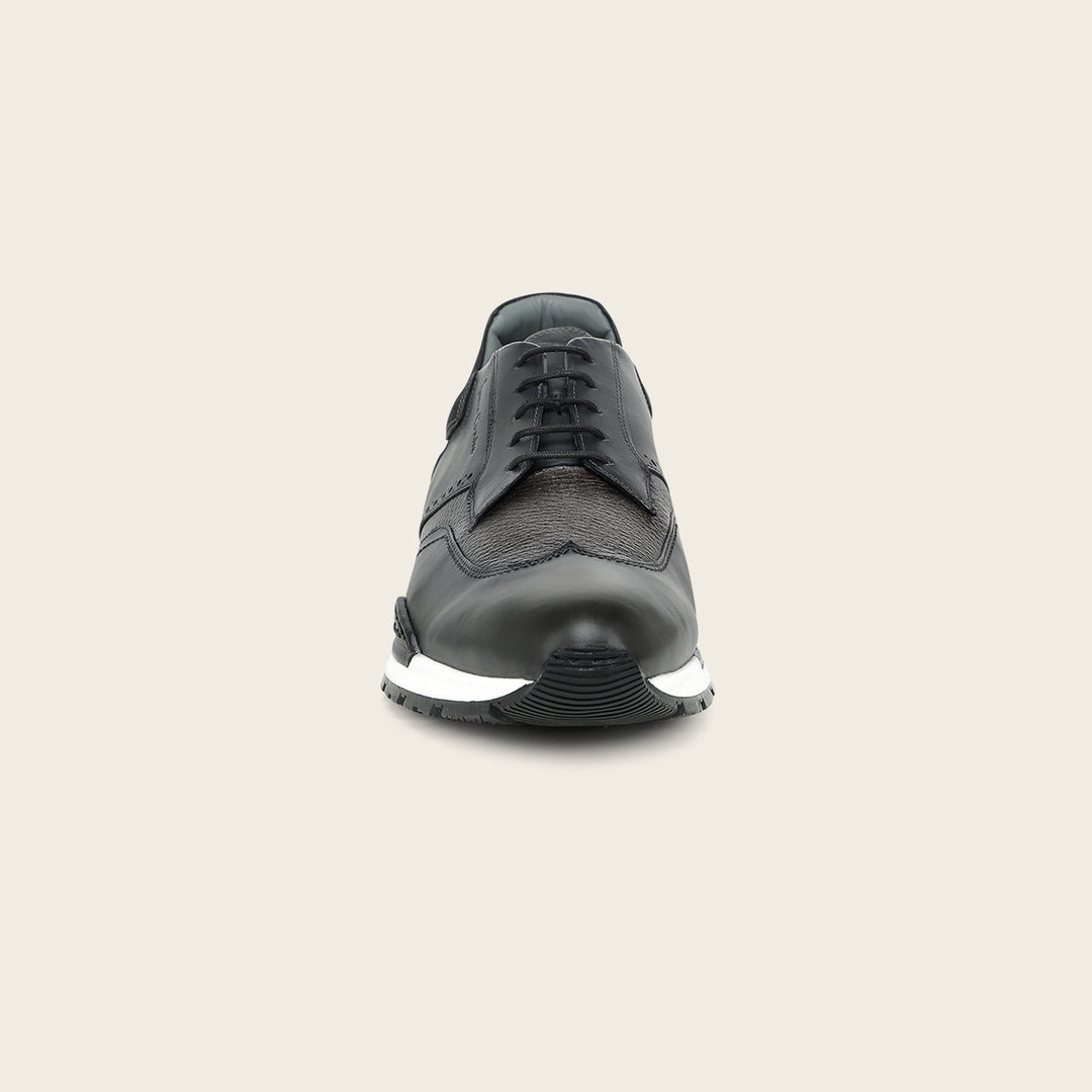 Tenis con piel genuina de venado para caballero