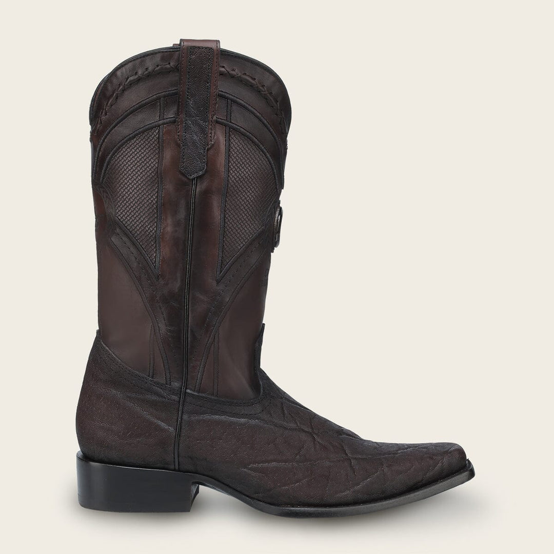 Botas De Piel De Elefante Sombrero Vaquero Mujer Bota Floreta En