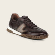 Tenis en piel genuina de venado para caballero