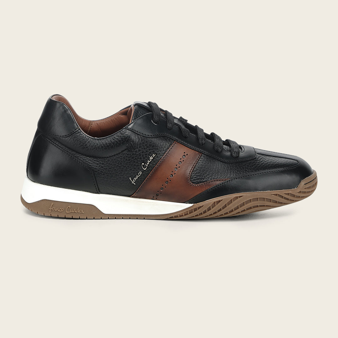 Tenis en piel genuina de venado para caballero