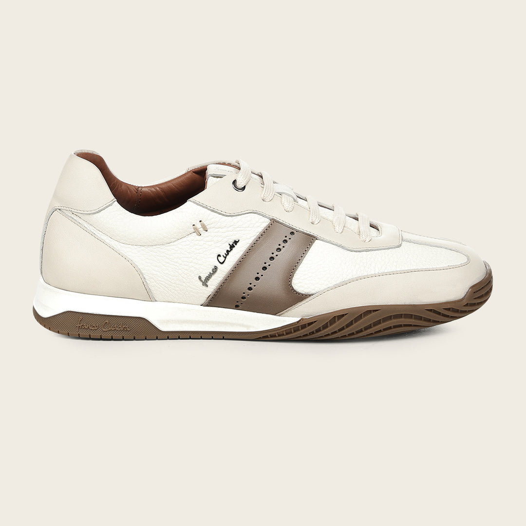 Tenis en piel genuina de venado para caballero