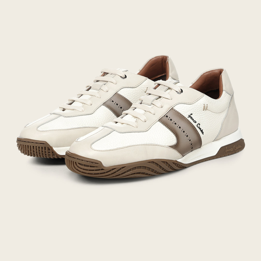 Tenis en piel genuina de venado para caballero