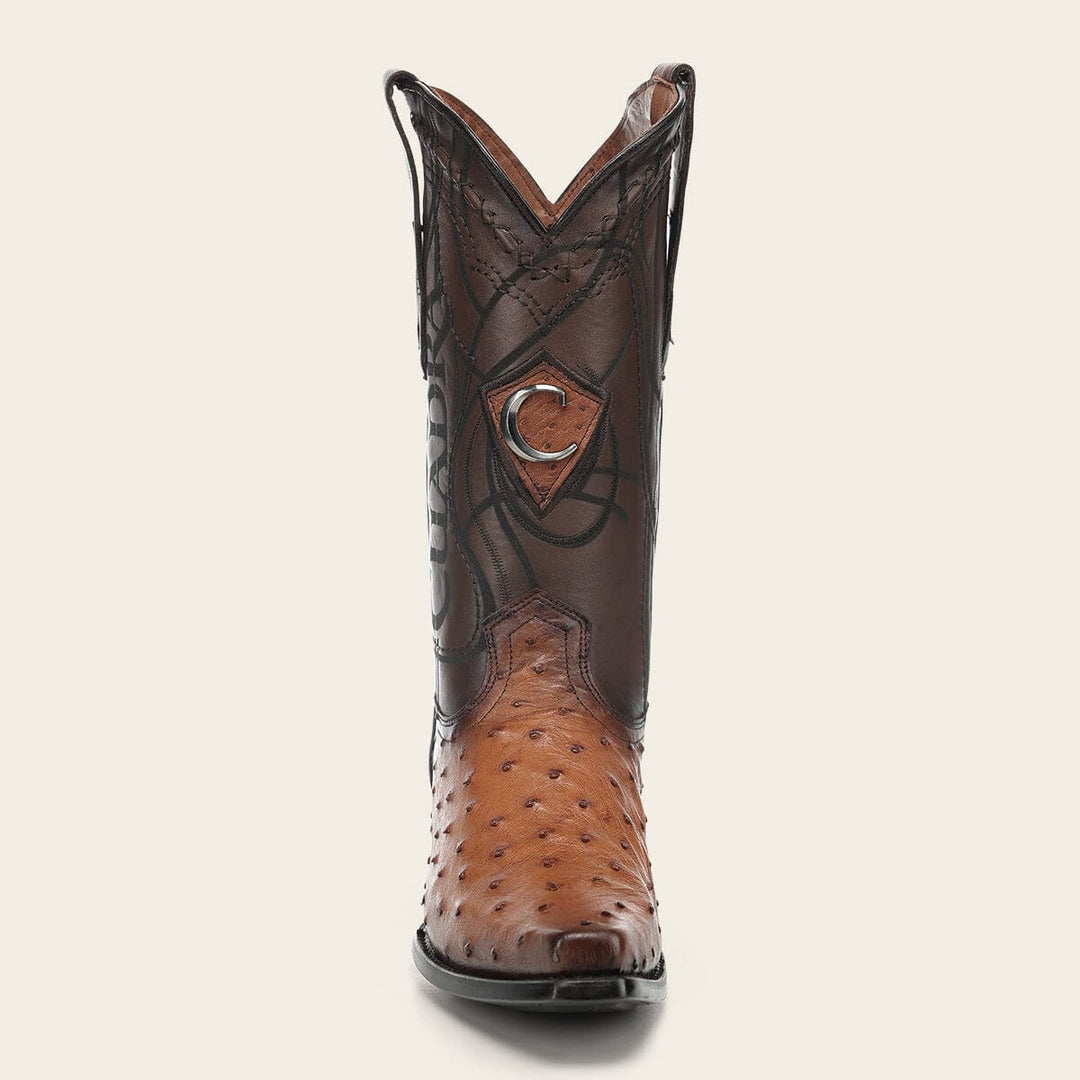 Bota tradicional Orígenes en piel genuina de avestruz para caballero Botas y Botines 