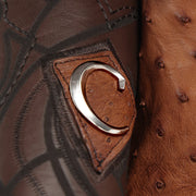 Bota tradicional Orígenes en piel genuina de avestruz para caballero Botas y Botines 