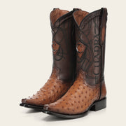 Bota tradicional Orígenes en piel genuina de avestruz para caballero Botas y Botines 