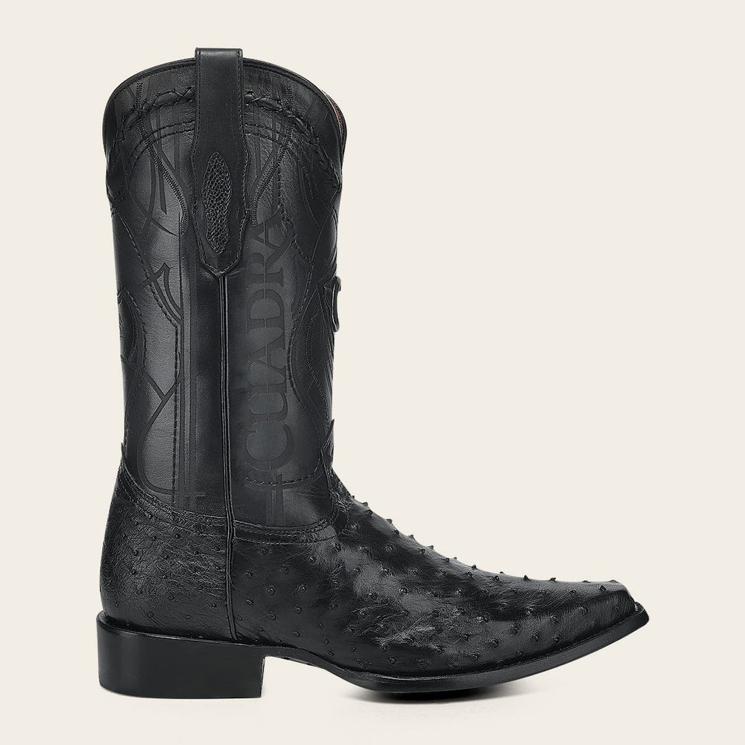 Bota tradicional Orígenes en piel genuina de avestruz para caballero Botas y Botines 